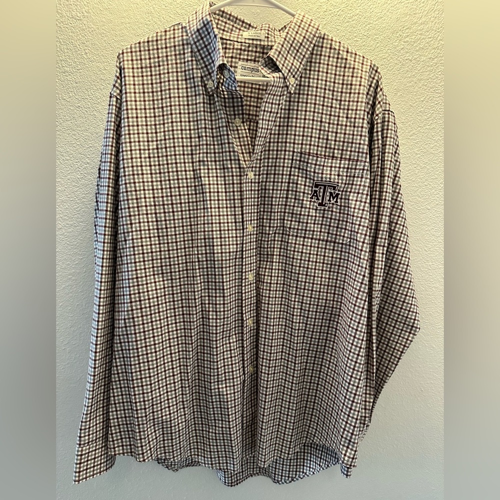 Texas A&M Button Up